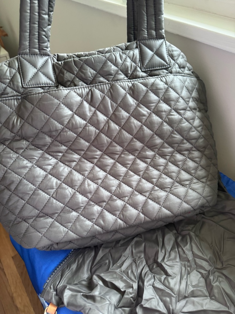MZ Wallace Metro Large Tote in Gray - Picture 14 of 15